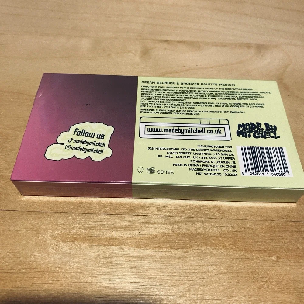Made by Mitchell Curve Case Cream Blusher & Bronzer Palette Medium